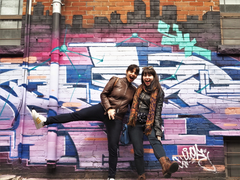 Things to do in Downtown Toronto with La Petite Watson, Graffiti alley